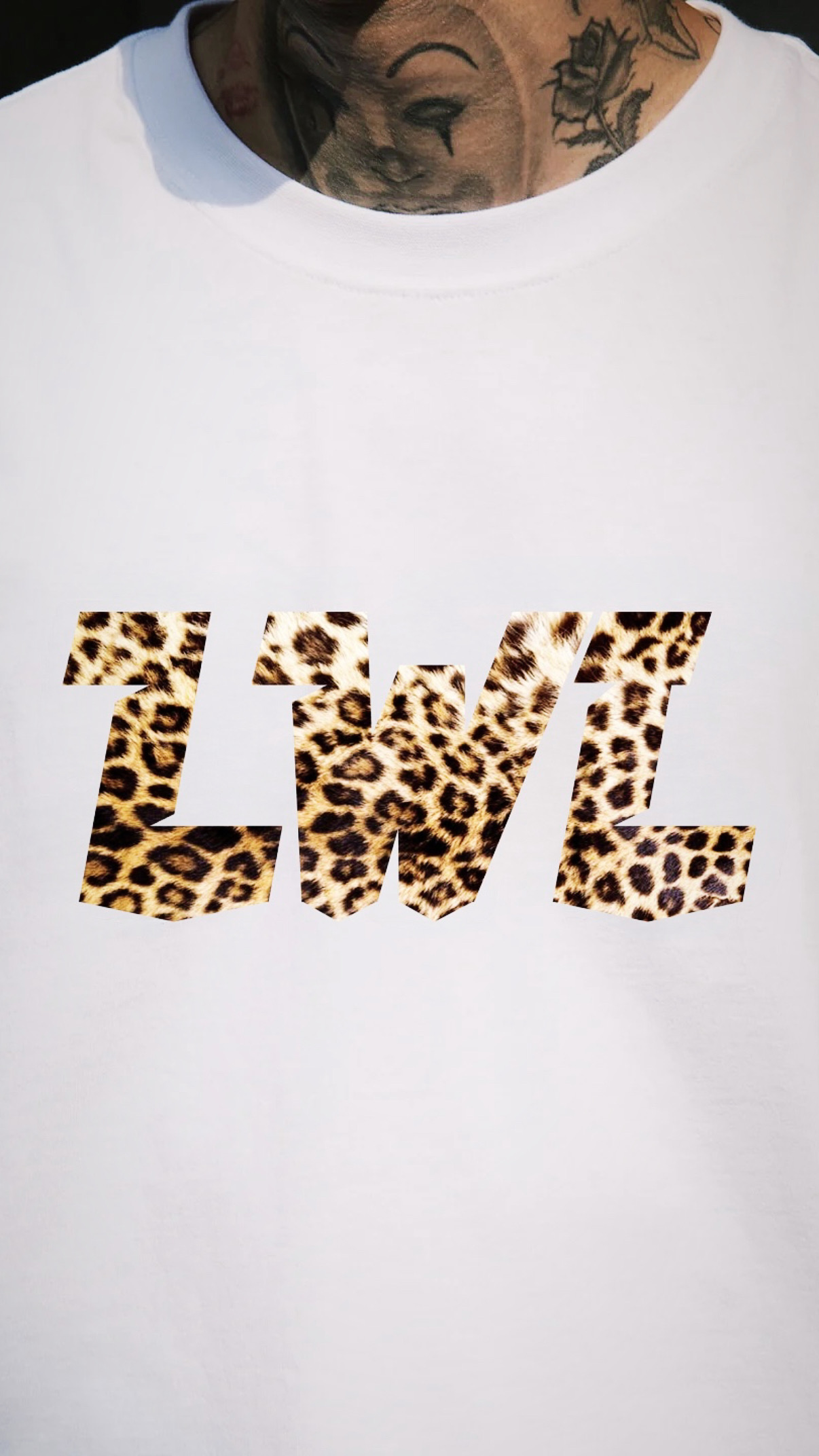 LWL Leopard Logo Print TEE - Image 5