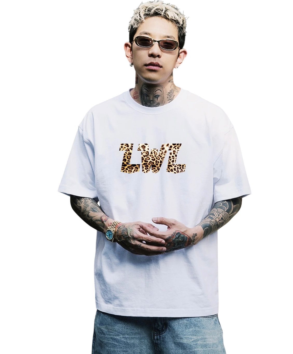 LWL Leopard Logo Print TEE - Image 3